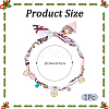 Bees Alloy Enamel & Resin & Glass & Plastic Pearl & Rhinestone Tassel Scarf Choker Necklaces NJEW-SP0001-16B-2
