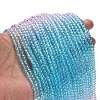 Transparent Painted Glass Beads Strands X1-DGLA-A034-T4mm-A22-2