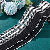 2-Layer Polyester Chiffon Lace Trim OCOR-WH0082-09A-4