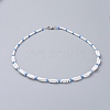 Glass Seed Beaded Necklaces NJEW-JN02596-2