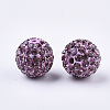 Handmade Polymer Clay Rhinestone Beads RB-S250-12mm-A27-2