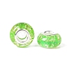 Rondelle Resin European Beads RPDL-A001-01-09-4