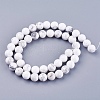 Natural Howlite Beads Strands G-I107-8mm-2