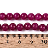 Dyed Natural Mashan Jade Round Beads Strands G-T139-6mm-67D-5