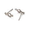 304 Stainless Steel Studs Earrings STAS-H193-04P-2