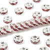 Brass Rhinestone Spacer Beads RB-A014-L8mm-27S-1