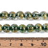 Crackle Transparent Glass Beads Strands GLAA-N030-8mm-01F-4