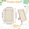 Olycraft 20Pcs Wood Photo Frame Stands DIY-OC0011-78-2