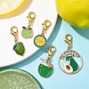 Fruits Alloy Enamel Pendant Decorations HJEW-JM01495-4