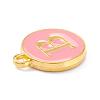 Golden Plated Alloy Enamel Charms X-ENAM-Q437-14B-2