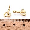 Brass Micro Pave Cubic Zirconia Charms KK-N263-97G-D-3