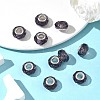 Handmade Glass European Beads X-GPDL25Y-07-5