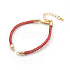 Adjustable Nylon Cord Bracelet Making MAK-F026-B01-G-1