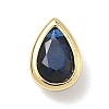 Teardrop Brass Micro Pave Cubic Zirconia Cabochons KK-P345-13G-B09-1