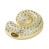 Rack Plating Brass Micro Pave Clear Cubic Zirconia Pendants X-KK-R163-05G-G-2