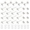 Unicraftale 200Pcs 304 Stainless Steel Ball Post Stud Earring Findings DIY-UN0004-37-1