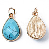 Synthetic Turquoise Pendants G-S359-364B-3