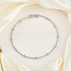 Brass Ball Choker Necklaces for Women NJEW-M079-06P-1