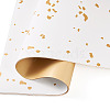 20 Sheets Plastic Gold Foil Flower Bouquets Wrapping Packaging DIY-TAC0025-13A-14