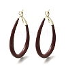 Brass Teardrop Hoop Earrings EJEW-A121-12A-G-2