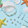 12Pcs 2 Colors Rack Plating Brass Micro Pave Clear Cubic Zirconia Beads KK-WR0001-61-4
