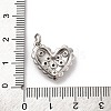 Brass Micro Pave Cubic Zirconia Pendants KK-U033-14P-02-3