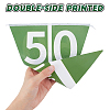 2Pcs Paper Rugby Triangle Flag Banners AJEW-SP0004-76-6