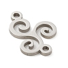 201 Stainless Steel Laser Cut Connector Charms STAS-R133-02P-01-2