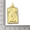 Brass Micro Pave Cubic Zirconia Pendants with Enamel KK-H458-03G-08-3