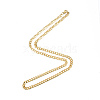 Men's 201 Stainless Steel Cuban Link Chain Necklace NJEW-N050-A06-5-60G-3