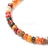 Faceted Round Glass Beads Stretch Bracelet for Teen Girl Women BJEW-JB07072-03-3