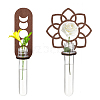 2 Sets 2 Styles Wall Hanging Terrarium Planter with Plastic Tube ODIS-GA0001-53B-1