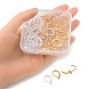 100Pcs 2 Colors Brass Leverback Earring Findings KK-YW0001-67-4