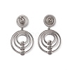 Non-Tarnish 304 Stainless Steel Stud Dangle Earrings Findings EJEW-G346-06P-2