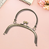 1Pc Flower Iron Kiss Lock Purse Frame Handle PURS-CN0001-08-7