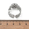 304 Stainless Steel Cuff Ring Components SA-CBA37BC-17B-P-3