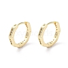 Brass Micro Pave Cubic Zirconia Hoop Earrings EJEW-P259-09G-1