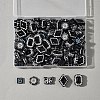100Pcs 5 Styles Opaque Acrylic Beads OACR-FS0002-06-6