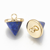 Dyed & Synthetic Lapis Lazuli Charms KK-Q735-400F-2