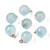 Two Tone Transparent Spray Painted Glass Pendants GLAA-N035-020C-C03-1