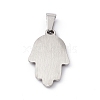 304 Stainless Steel Pendants STAS-A062-18P-2