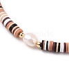 Polymer Clay Heishi Beaded Necklaces NJEW-JN03190-3