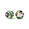 Handmade Two-Tone Lampwork Beads LAMP-T022-01A-02-2