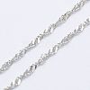 Anti-Tarnish Rhodium Plated 925 Sterling Silver Necklaces STER-E007-1A-1