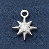 925 Sterling Silver Clear Cubic Zirconia Star Charms STER-U009-06S-2