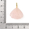 Natural Rose Quartz Carved Pendants G-C282-05H-3