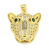 Brass Micro Pave Cubic Zirconia Pendants KK-K354-18G-01-1