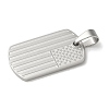 Anti-Tarnish 304 Stainless Steel Pendants STAS-G346-19P-2