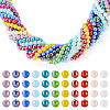 11Strands 11 Colors Electroplate Opaque Glass Beads Strands GLAA-TA0004-34-4