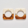 Two Tone Resin Pendants X-RESI-N020-02A-2